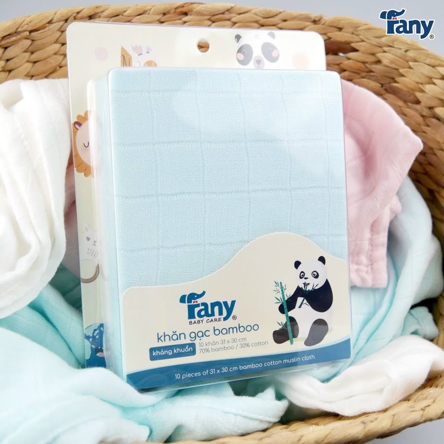 Set 10 khăn sữa sợi tre Bamboo Fany