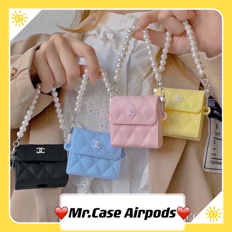 Case Airpods 1/2 /Pro Vỏ Ốp Tai Nghe Hình Túi Dây Chuỗi Xinh Xinh - Mr.Case Airpods