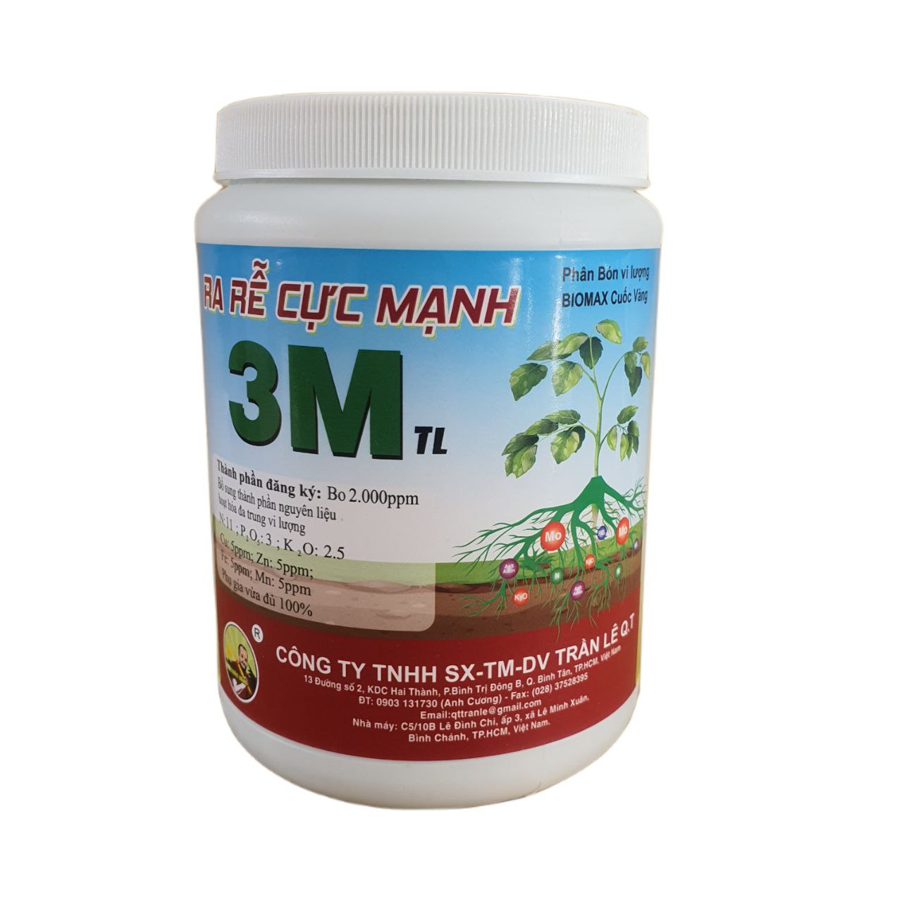 Phân bón ra rễ, phục hồi vàng lá cực mạnh 3m - 500gr