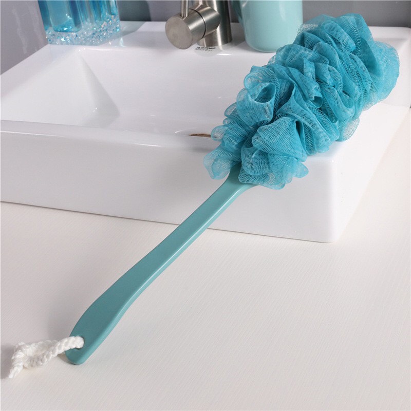 Bàn chải cọ lưng kì lưng cán dài tay cầm tiện lợi bàn chải bông tắm