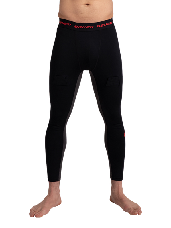 Quần legging nam bauer essential compression jock pant - size s/l