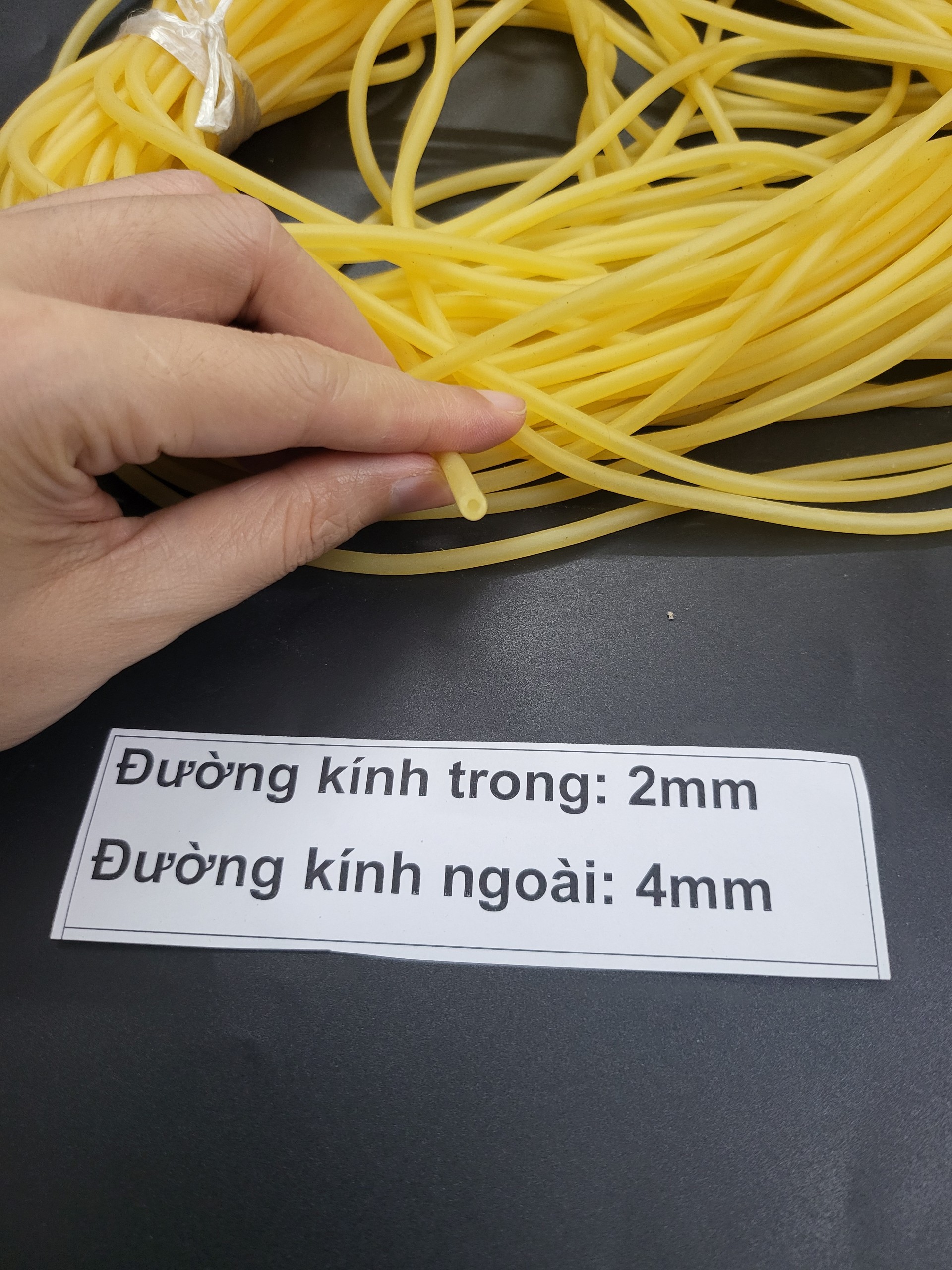 Ống cao su Dây thun cao su phi 2 đường kính 2mm x 4mm