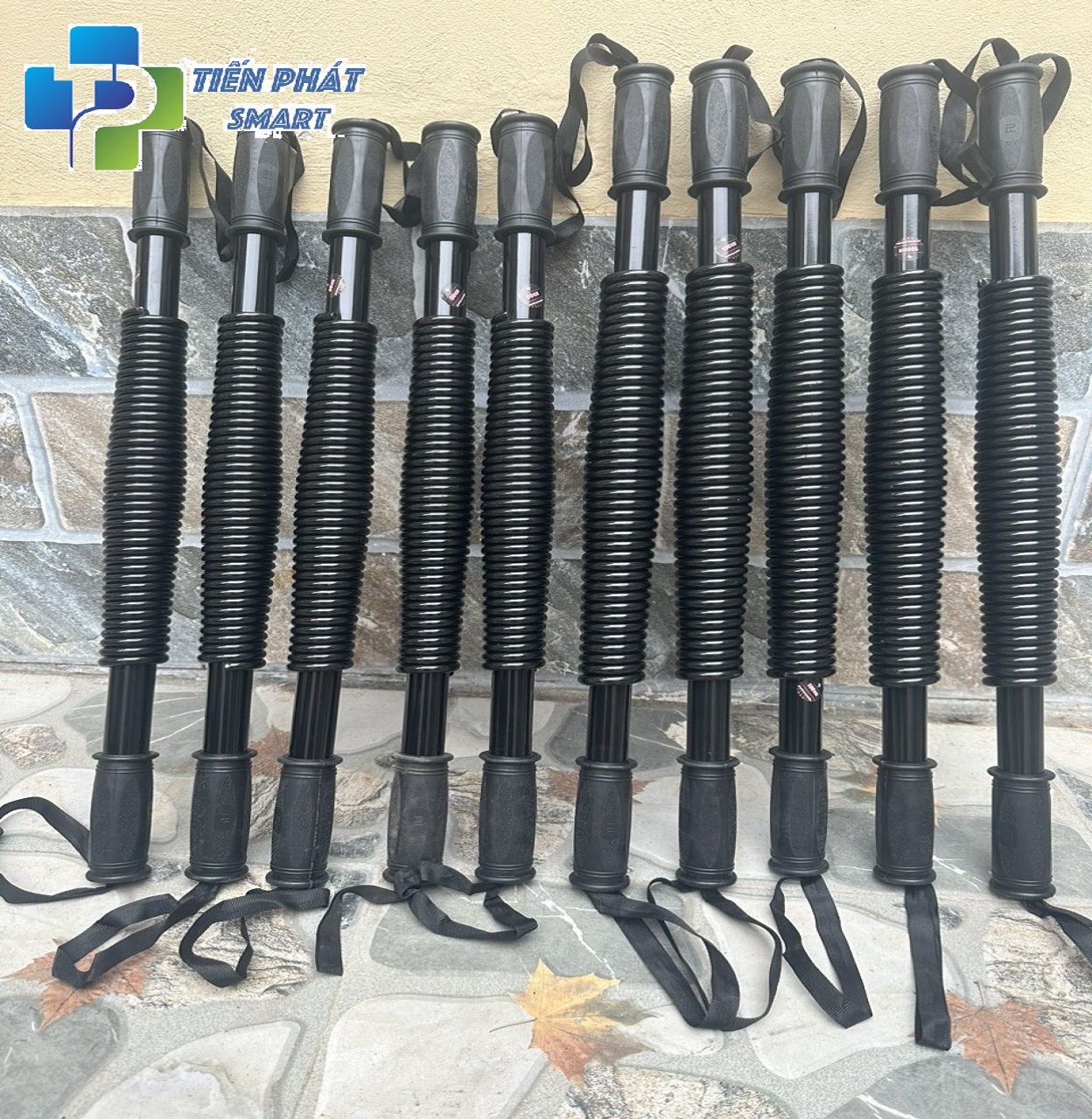 Thanh lò xo Bầu gậy bẻ tay tập cơ tay cơ ngực 80kg 100kg titan