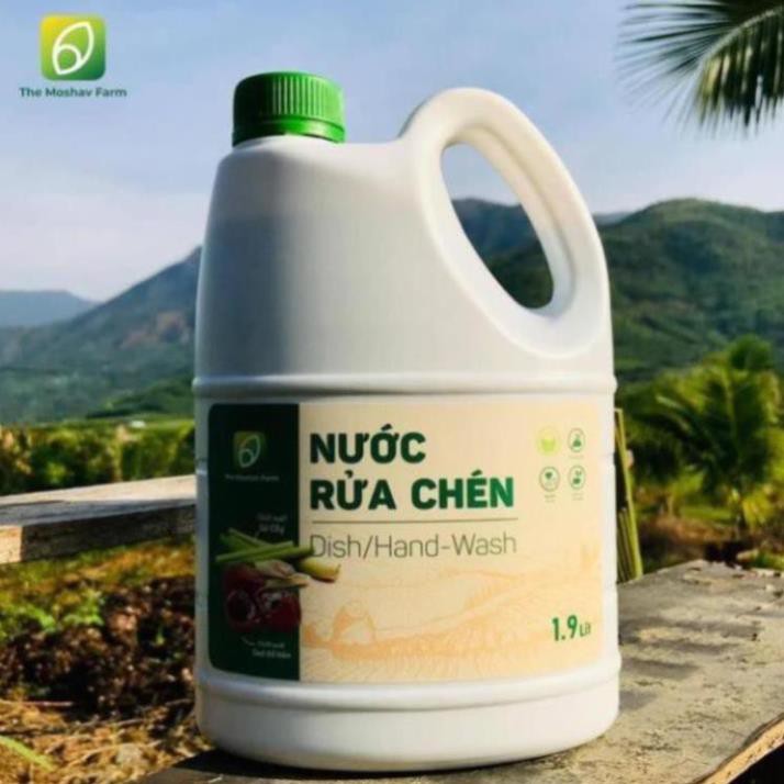 Nước rửa chén / nước rửa tay bồ hòn The Moshav Farm - Can 1.9 lit