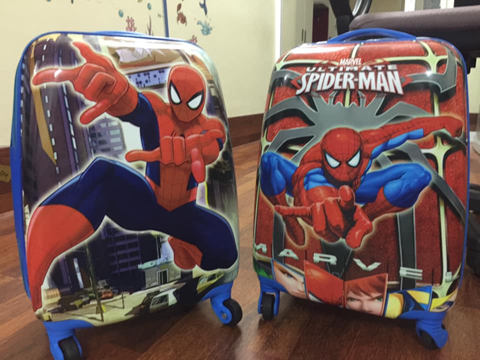 Vali kéo trẻ em in 2 mặt size 18 cho bé trai