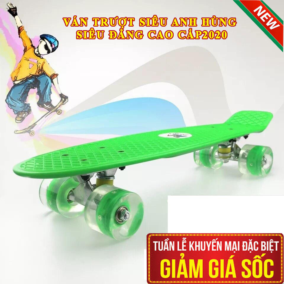 [HCM](SIÊU PHẨM)Ván trượt thể thao 4 bánh cho trẻ emVán trượt chính hãngVán Trượt Thể Thao Cỡ LớnVÁN TRƯỢT 4 BÁNH CAO CẤP TRƯỢT CỰC ÊM KUA CỰC ĐÃ mẫu mới 2020.