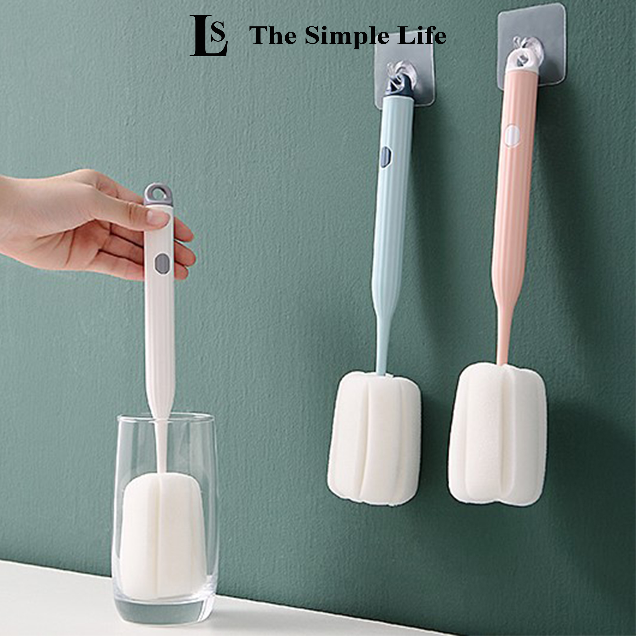 Cọ rửa bình sữa, cọ rửa ly, bình nước, cốc uống nước, dụng cụ làm sạch chai thủy tinh đa năng cao cấp CHÍNH HÃNG