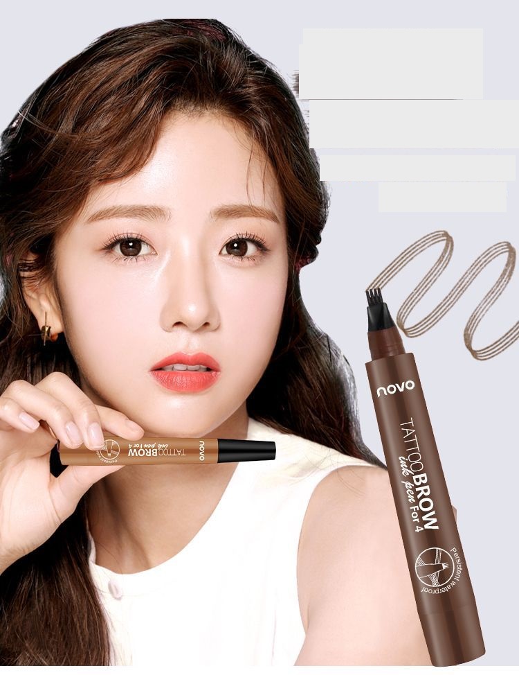 [HCM]Bút chì kẻ lông mày- phẩy sợi lông mày 4D không trôi nước dạng gel Suake eyebrown contuoring