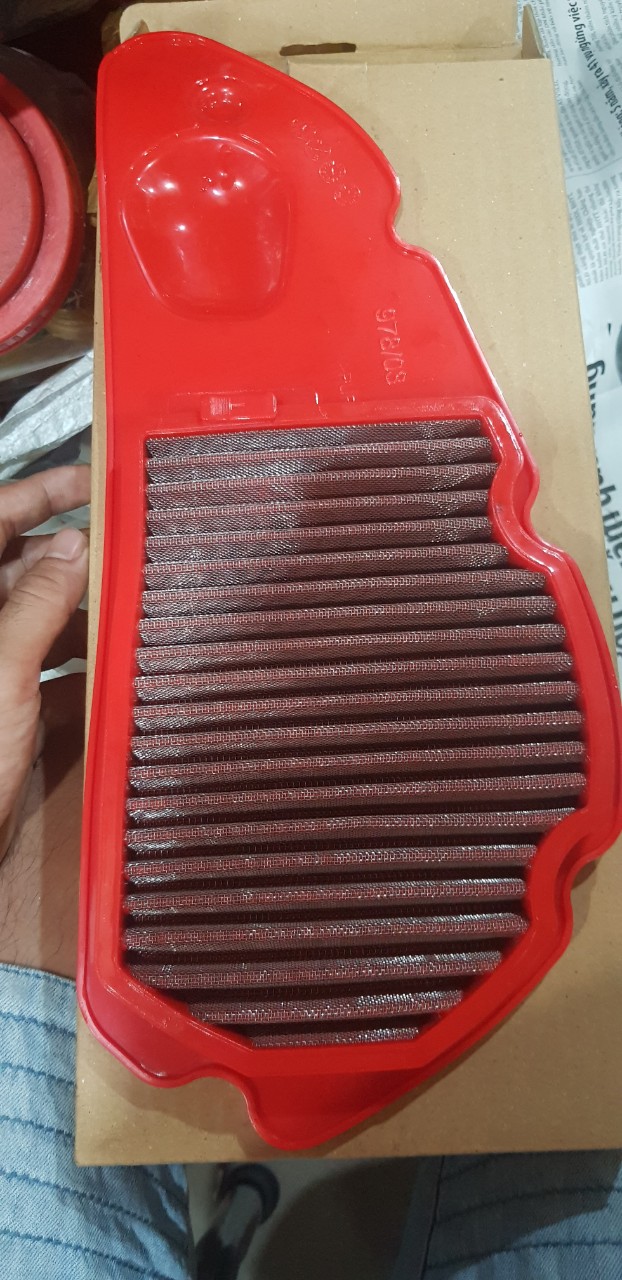 Lọc gió thép BMC ( lưới thép có dầu ) gắn SH VN 2012 - 2020 - tặng kèm 1 móc khóa BMC như hình