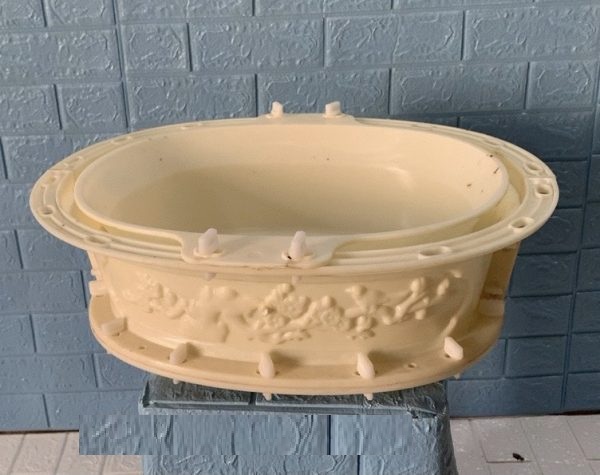 Khuôn chậu ô van - hột xoài rộng 45