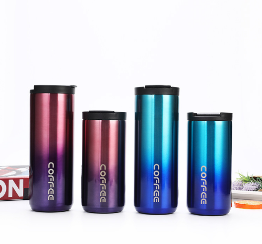 Bình giữ nhiêt COFFE nóng lạnh 350 , 500 ml Gradient chất lượng tốt - ly uống trà - bình nước giữ nhiệt
