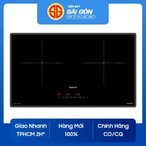 Bếp đôi điện từ Nagakawa UltraSlim NK2C26MB [Bếp đôi]