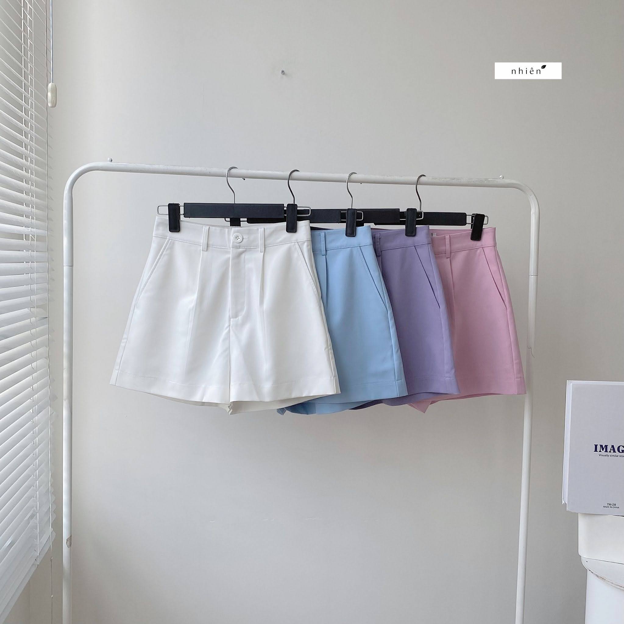 Quần short nữ - quần short vải Nhienofficial BQ1