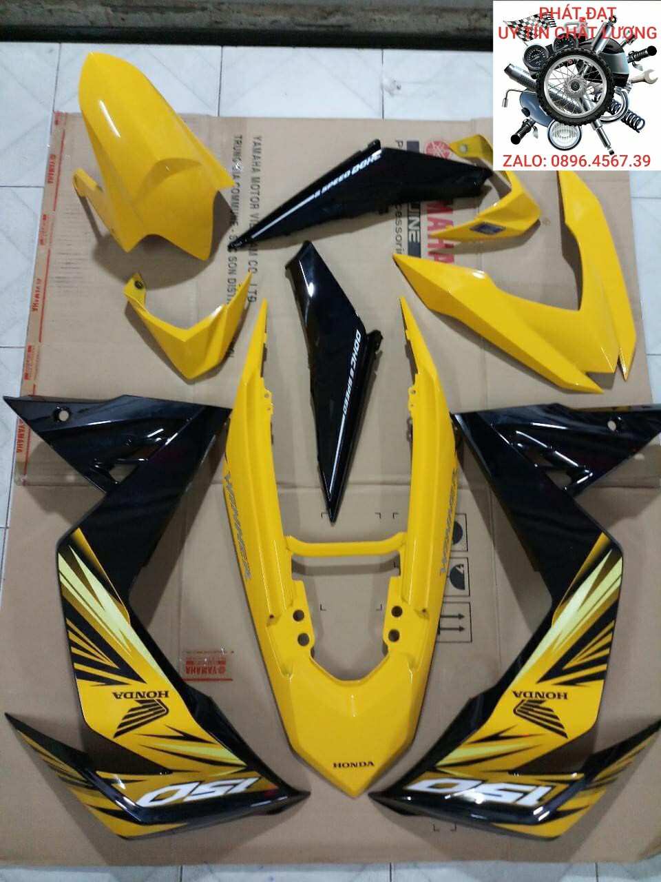 [HCM]Dàn Áó WINNER V1 Màu Vàng Đen 9 món Zin Chính Hãng HondaCó Đủ Màu