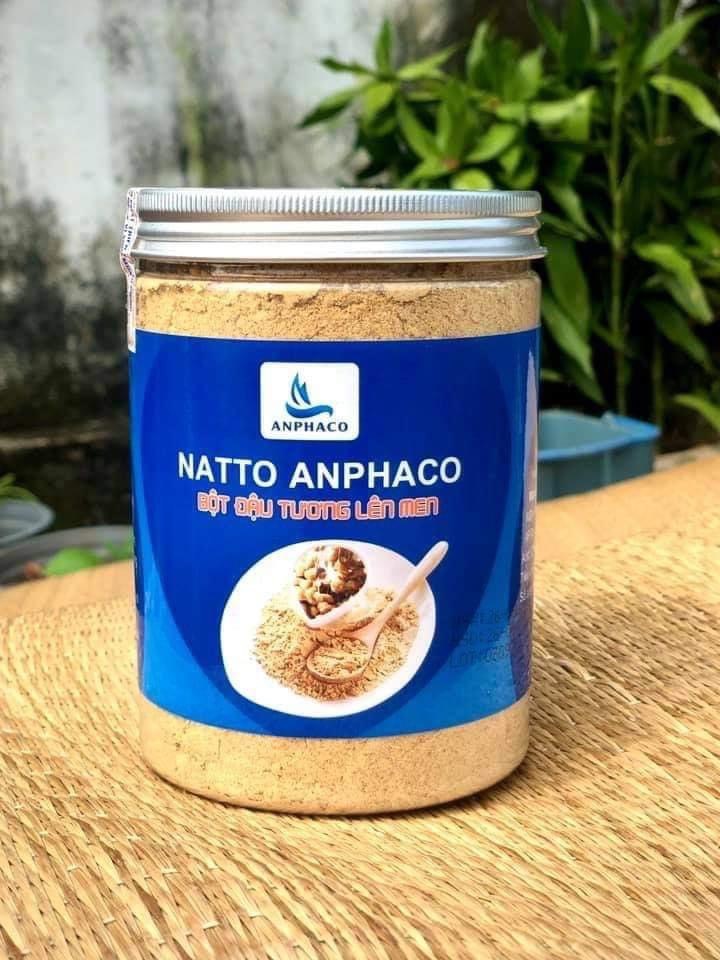 Natto đậu tương lên men Anphaco hộp bột 250gr hỗ trợ tai biến, đột quỵ