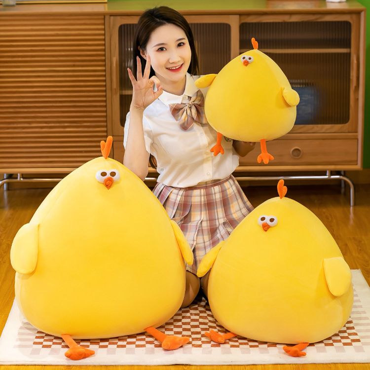 Gấu bông Gà tròn vo cute, Gà bông mặt thộn đáng yêu