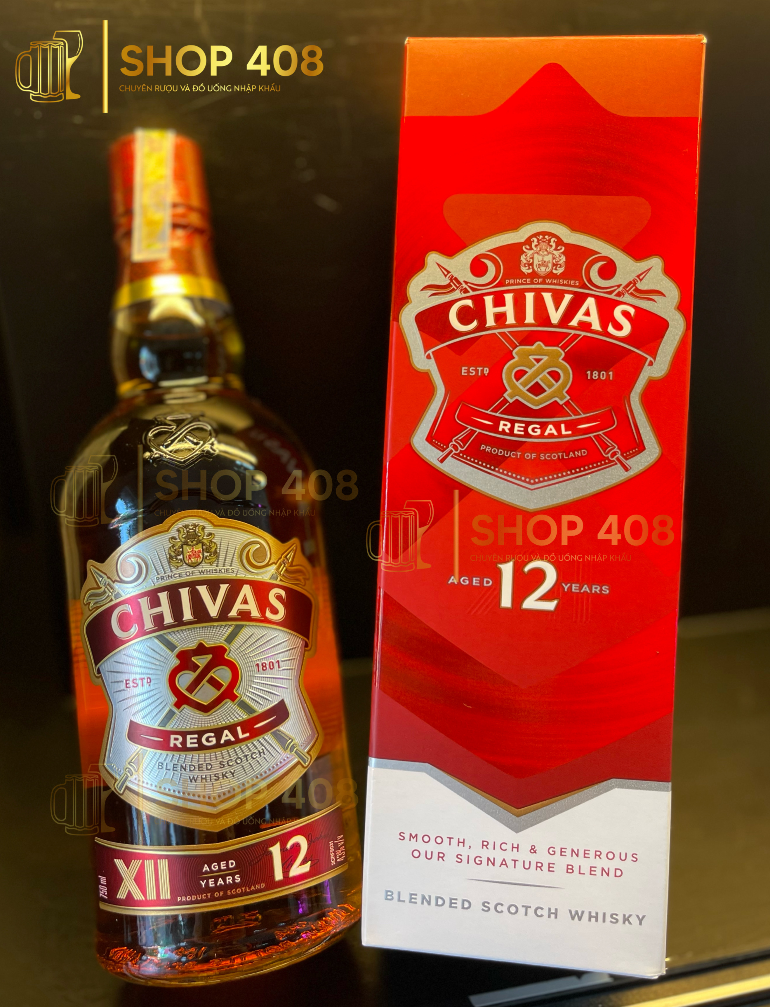 Rượu Chivas 12 Năm Mẫu Mới F22