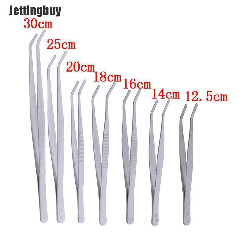Jettingbuy Nhíp thép không gỉ đầu khuỷu tay A1:12.5CM làm sạch bể cá/sửa chữa/cho y tế