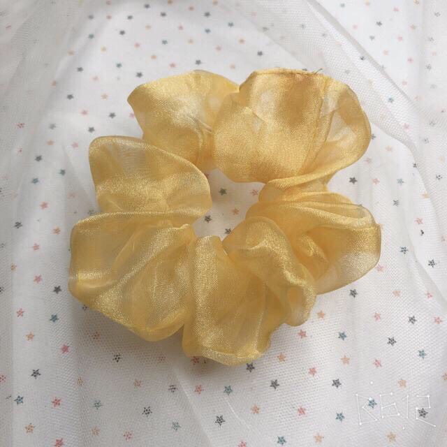 [HCM]DÂY CỘT TÓC VẢI LƯỚI VOAN CHIFFON CHUI BUỘC TÓC SCRUNCHIES MÀU XINH HOT TREND 2019 - VANI STORE