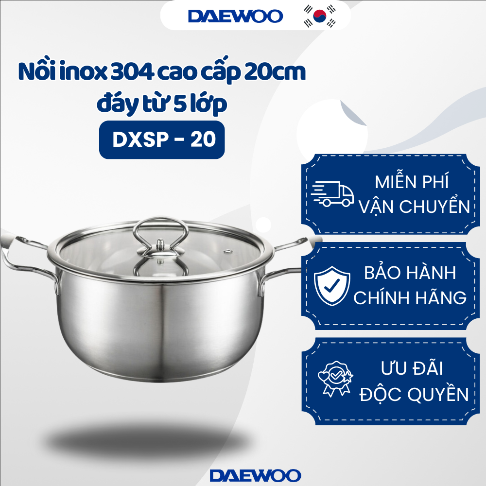 Nồi inox daelux dxsp-20 - hàng chính hãng