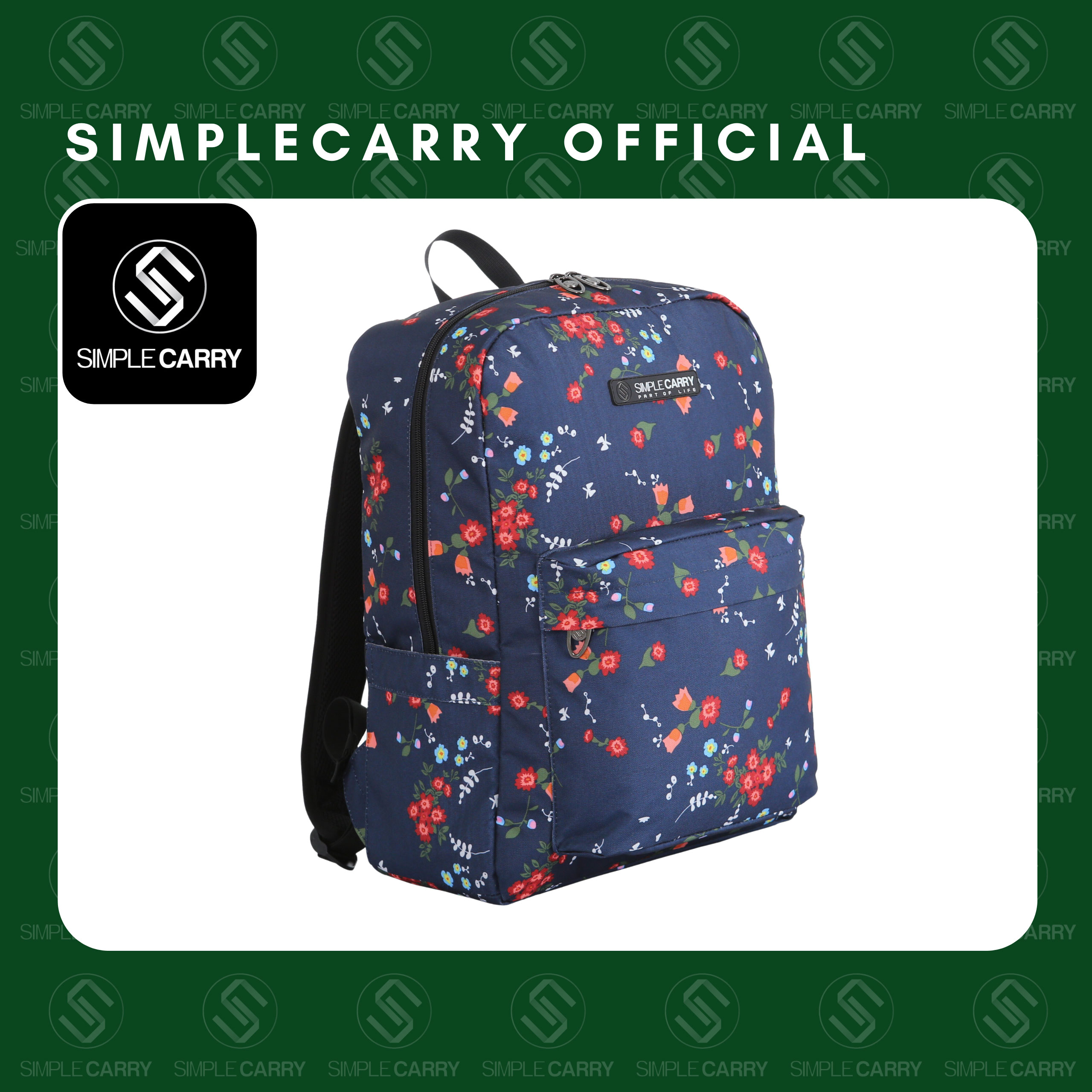 Balo Thời Trang Balo Đi Học Họa Tiết Hoa Văn Mới Lạ SimpleCarry F3