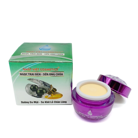 [HCM][FREESHIP + MGG] Kem Nhật Việt V6 Dưỡng Da Mặt - Se Khít Lỗ Chân Lông Tinh Chất Ngọc Trai Đen - Sữa Ong Chúa (8g)