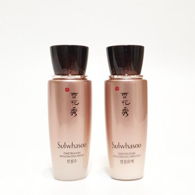 [HCM]Nước hoa hồng và sữa dưỡng thông đỏ sulwhasoo tái sinh da 25ml*2