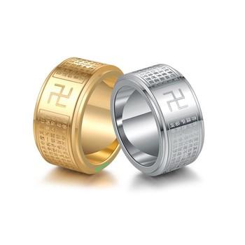 Nhẫn Bát Nhã Tâm Kinh Bằng Titan Đảm Bảo Không Đen, Không Rỉ, Sét Giá Hủy Diệt Tại Việt Nam Sản Xuất Thái Lan Màu Trắng