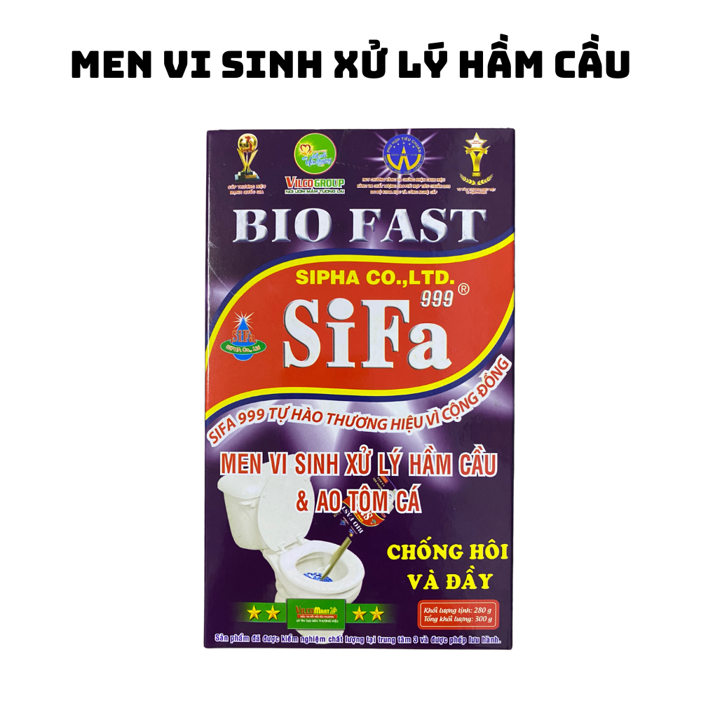 Men Vi Sinh Xử Lý Hầm Cầu, Bể Phốt Chống Hôi Bio Fast 300g - Sifa999