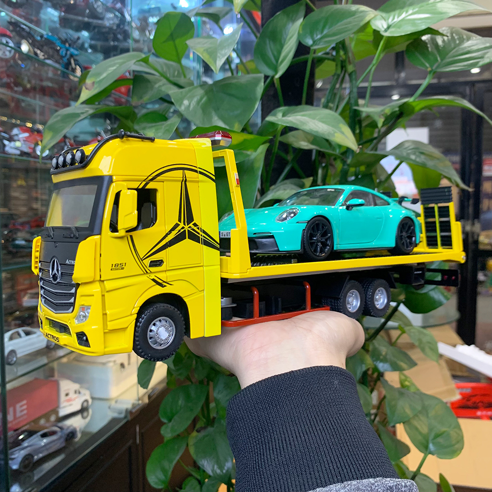 Mô hình xe đầu kéo cứu hộ Mercedes-Benz Actros tỉ lệ 1:24