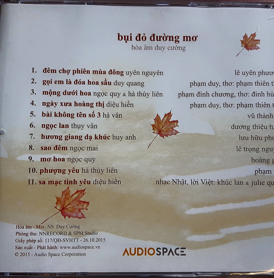 Bộ 5 đĩa cd nhạc tân nhàn 1