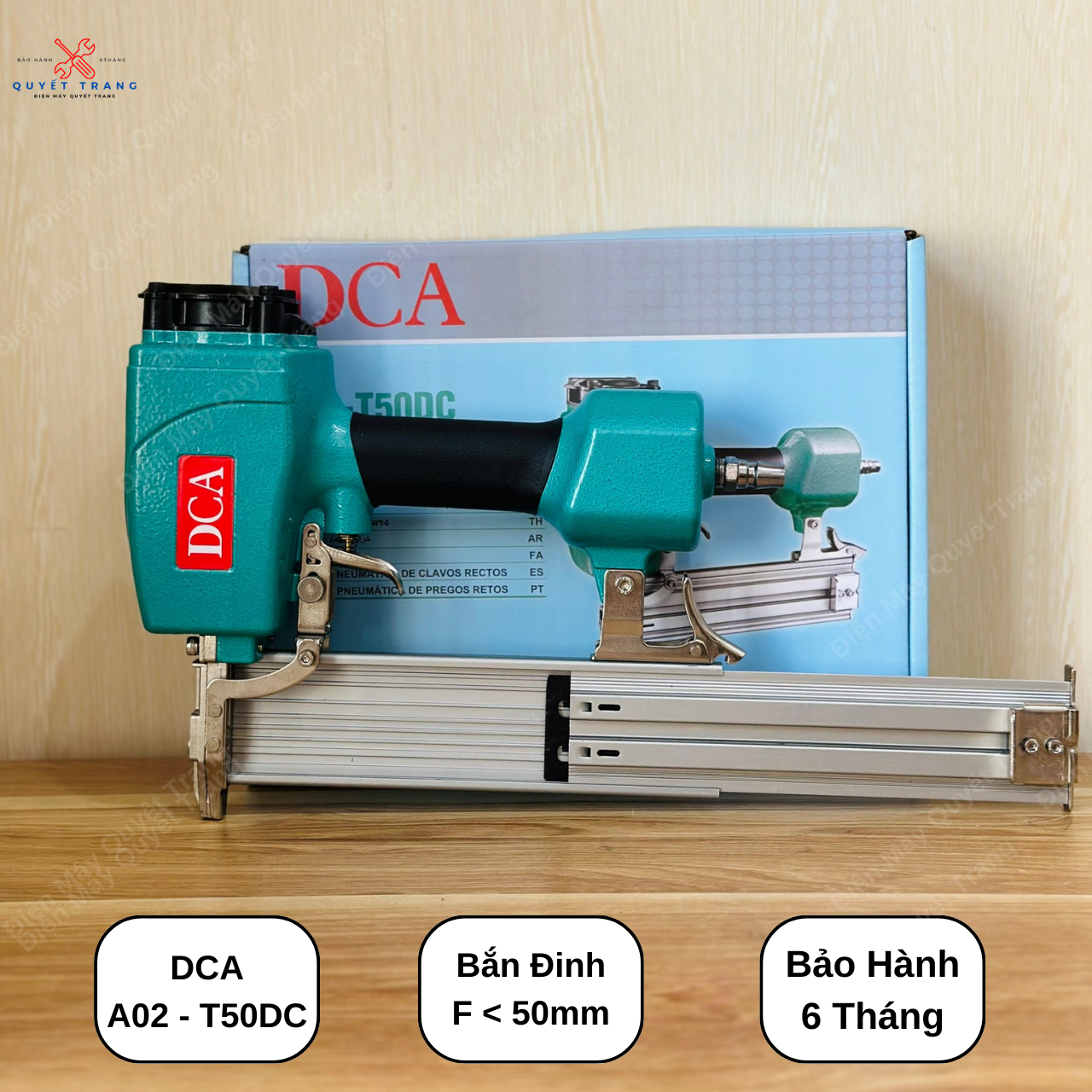 Máy bắn đinh f, bắn đinh thẳng dca t50dc chính hãng dca