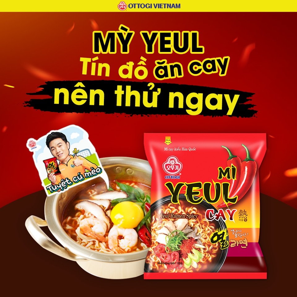 Mì yeul cay Hàn Quốc Ottogi gói 120g