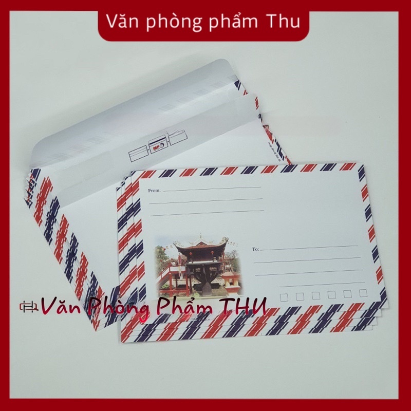 Bao thư sọc có keo dán 11x17cm – văn phòng phẩm thu