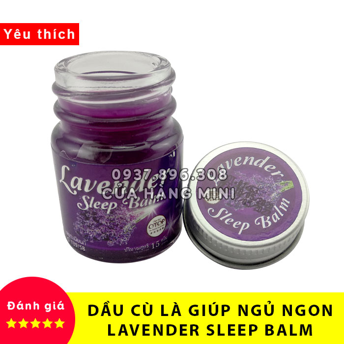 [HCM]Dầu Cù Là Hỗ Trợ Giấc Ngủ Ngon Lavender Sleep Balm 15g - Thái Lan