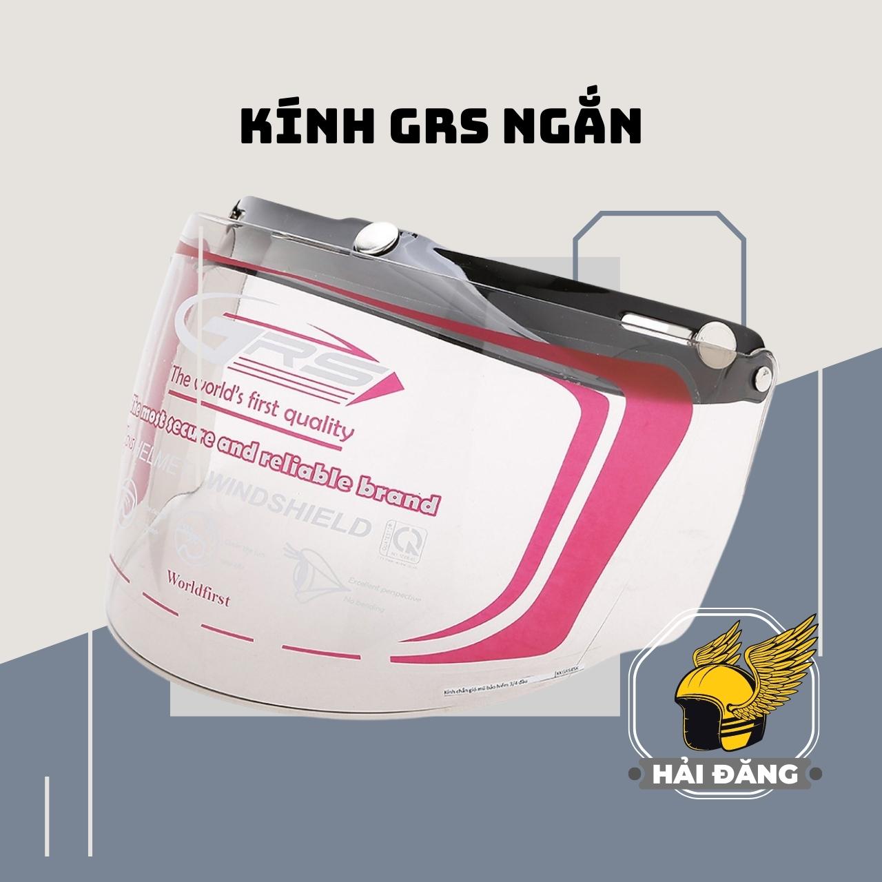 [HCM]Kính chắn gió mũ bảo hiểm 3/4 dầu xe máy (loại ngắn) - Kính gắn mũ bảo hiểm 3/4 đầu asianapoli.royal..
