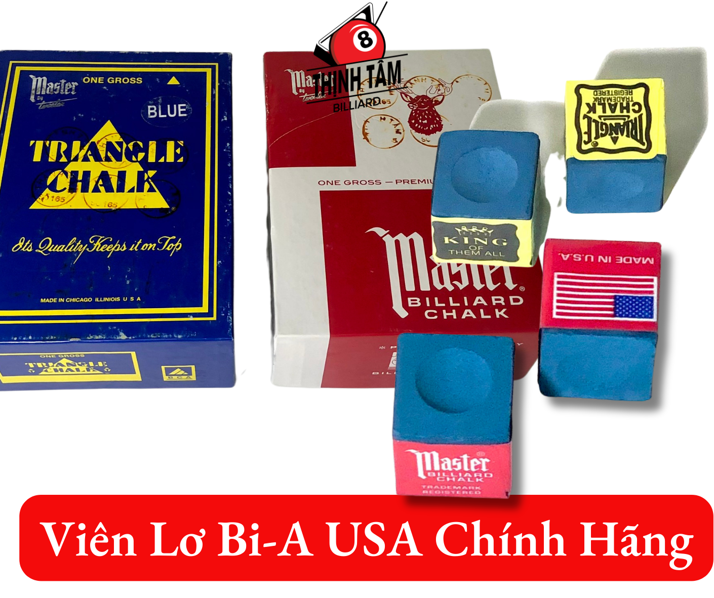 Viên lơ bida nhập mỹ, lơ bi-a usa chính hãng