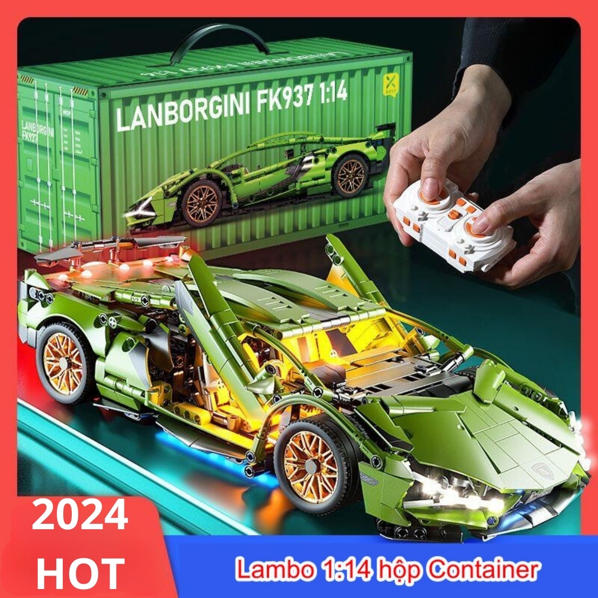 Mô hình lắp ráp siêu xe technic Lamborghini Sian FKP37 tỉ lệ 1:14 SKU 22003 1280 PCS bảo hành 1:1 bởi Anhstank