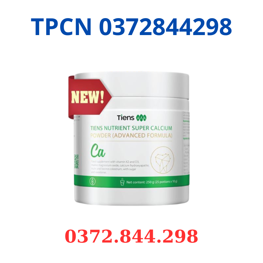 Canxi nhập khẩu Châu Âu Tiens Nutrient Super Calcium Powder Advanced Formula