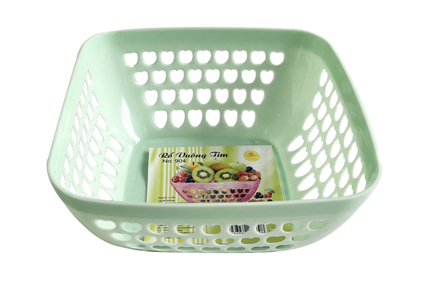 Rổ vuông tim TỰ LẬP TL904 - 14cm