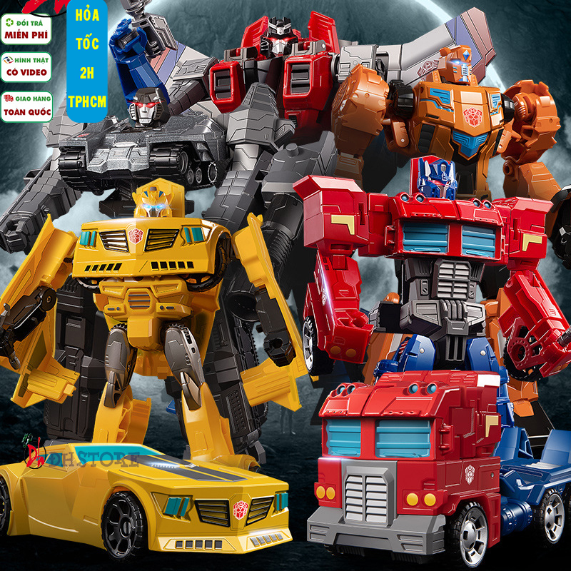 Đồ chơi trẻ em lắp ráp, Biến hình Transformers,xe tăng,máy bay,chiến binh khủng long
