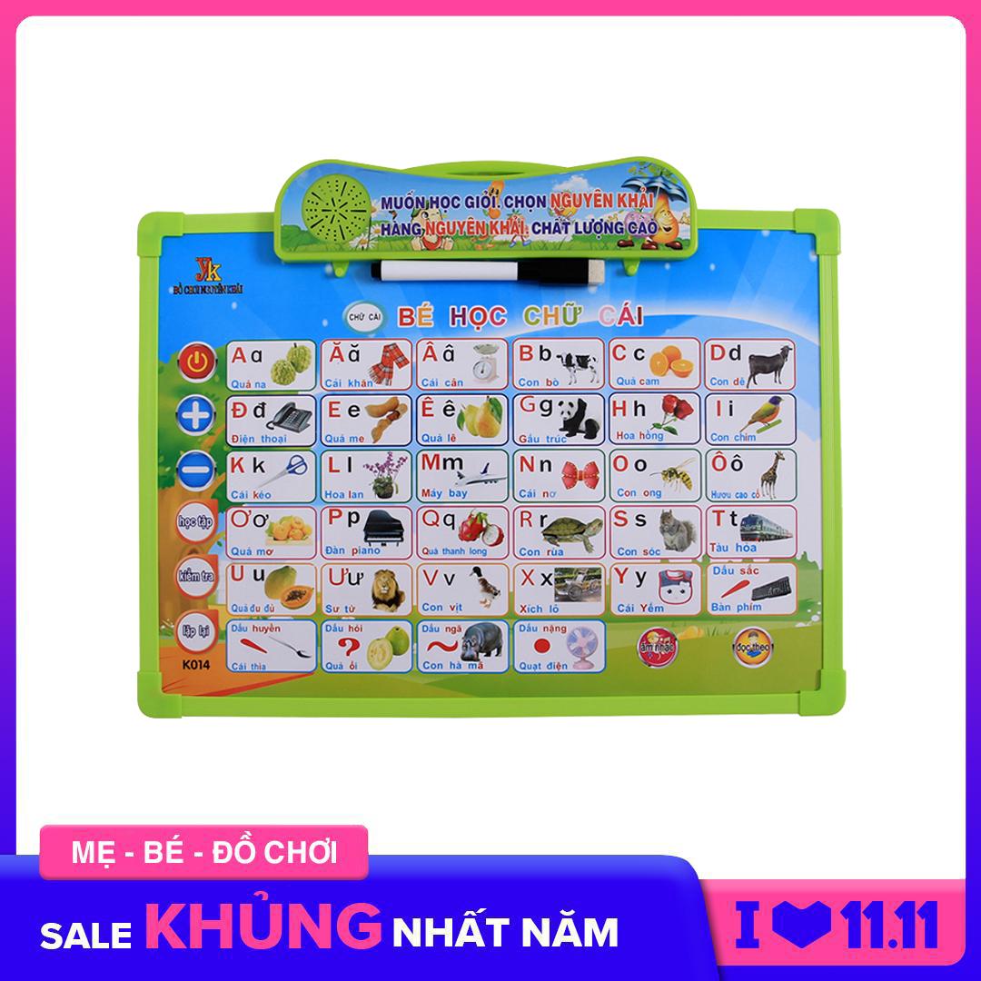 Đồ Chơi Giáo Dục Bảng Chữ Cái Thông Minh Hỗ trợ tiếng Việt và cả tiếng Anh Bằng những hình ảnh mô tả sinh động,có âm thanh và hình ảnh vui nhộn bé sẽ dễ dàng tiếp thu kiến thức.- LIclac Shop