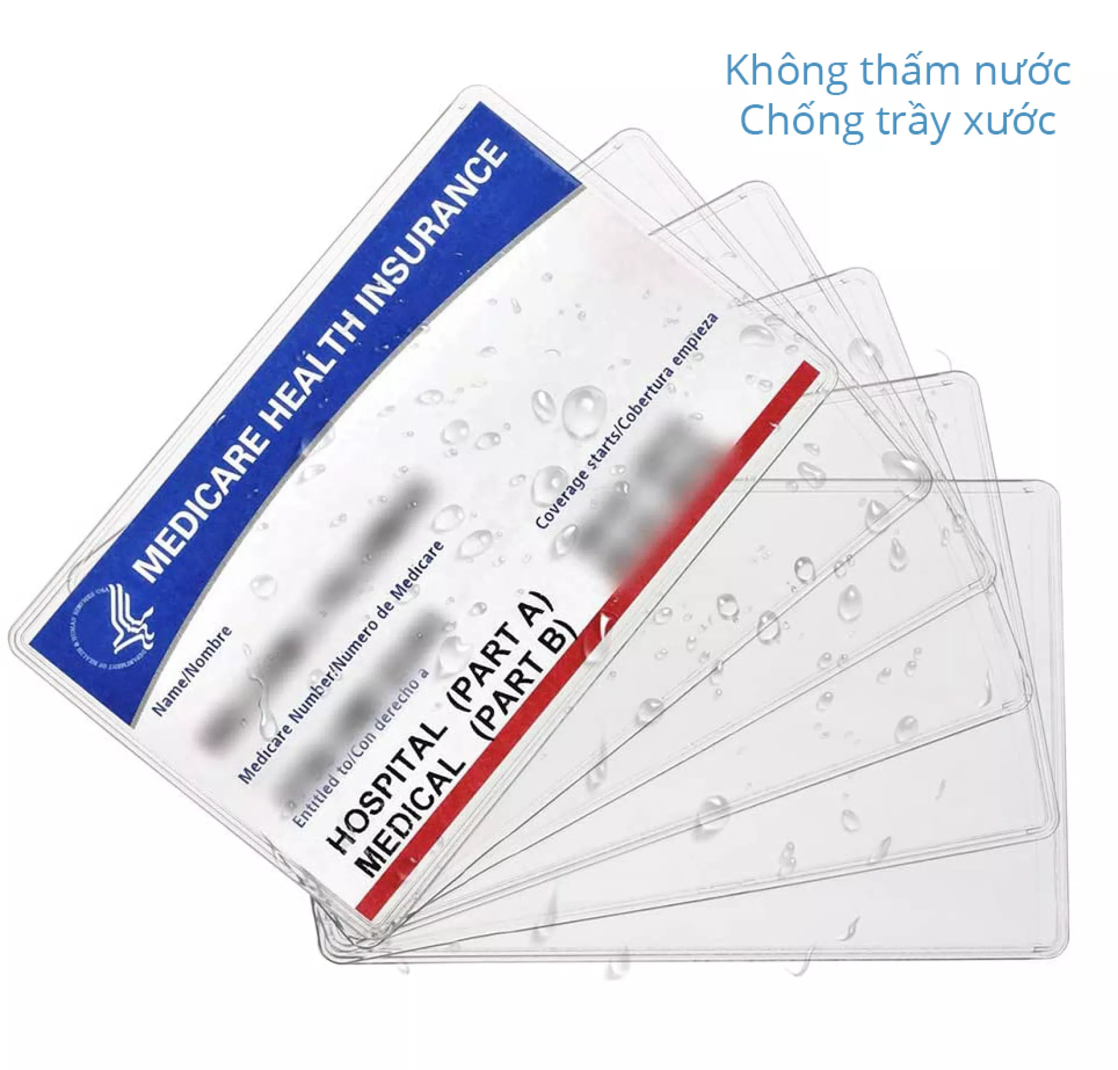 Quà tặng không bán : combo 2 thẻ bọc căn cước,thẻ atm