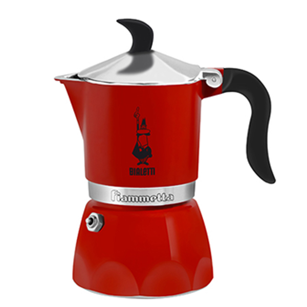 Ấm pha cà phê bialetti fiammetta rossa 3 cup