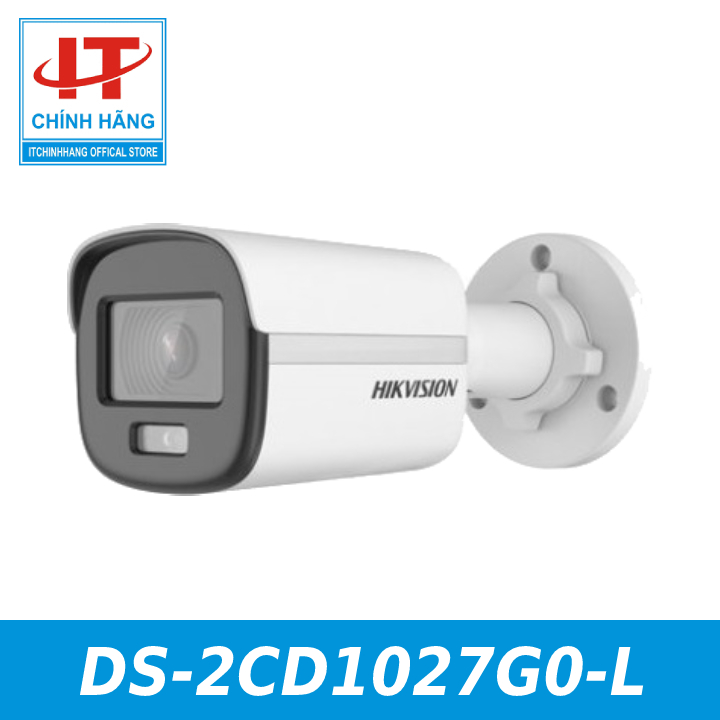 Camera ip colorvu lite 2.0 megapixel hikvision ds-2cd1027g0-l - hàng chính hãng