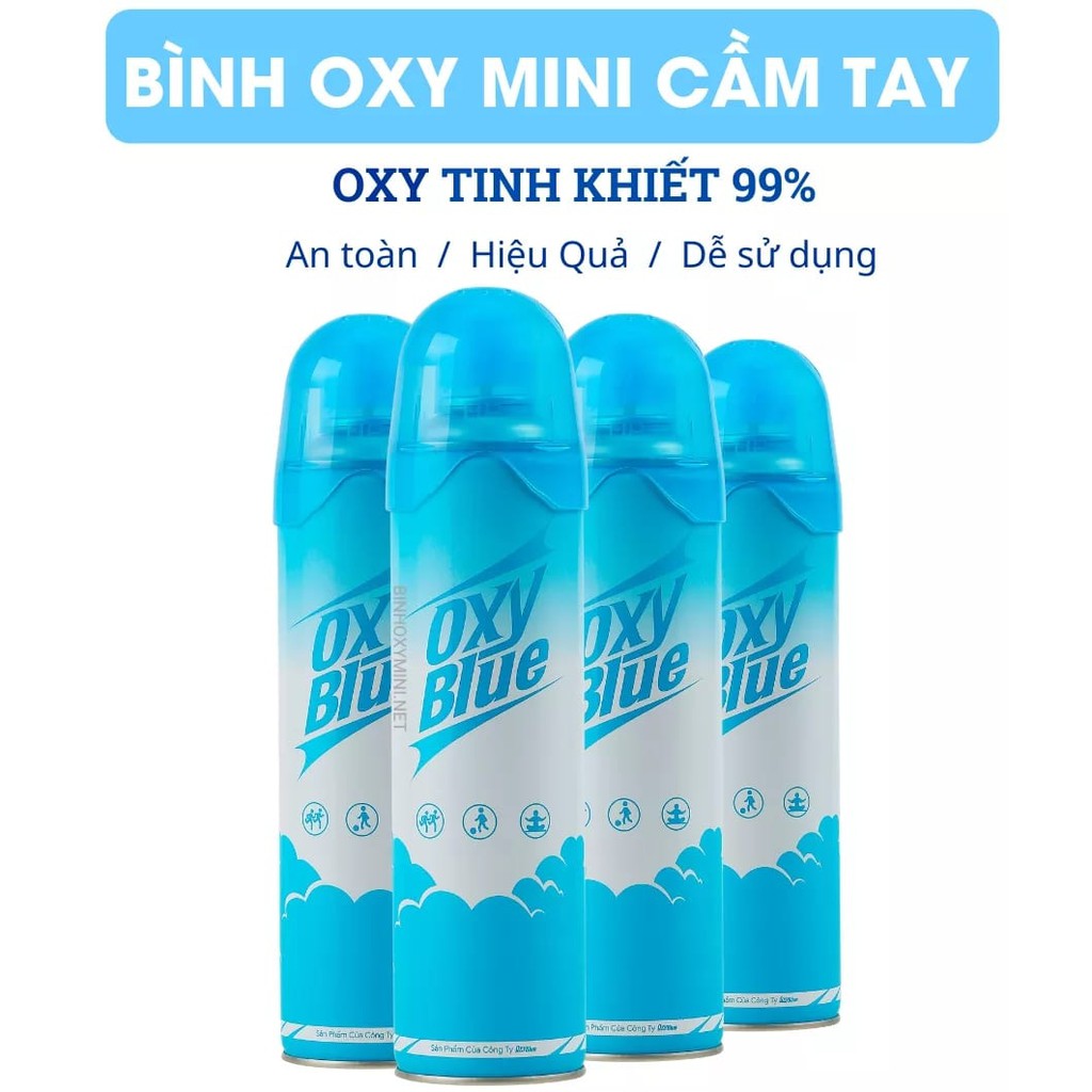 Bình oxy mini cầm tay chứa oxy tinh khiết 98%