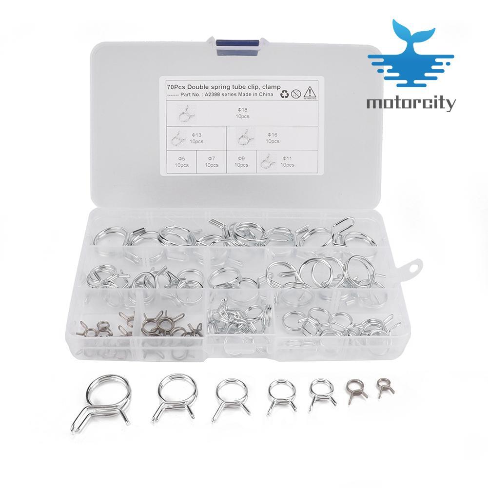 Cái/hộp Kẹp Ống Lò Xo Dây Đôi Đủ Loại Kẹp Ống Dẫn Nhiên Liệu