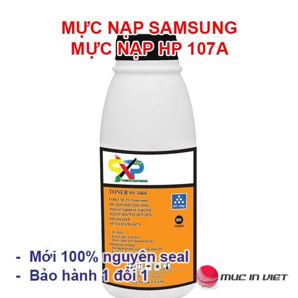 Mực nạp HP 107A (tặng kèm phễu) (Có VAT) dùng cho hộp mực máy in HP 107a, 107w, 135a, 135w, 137fnw -