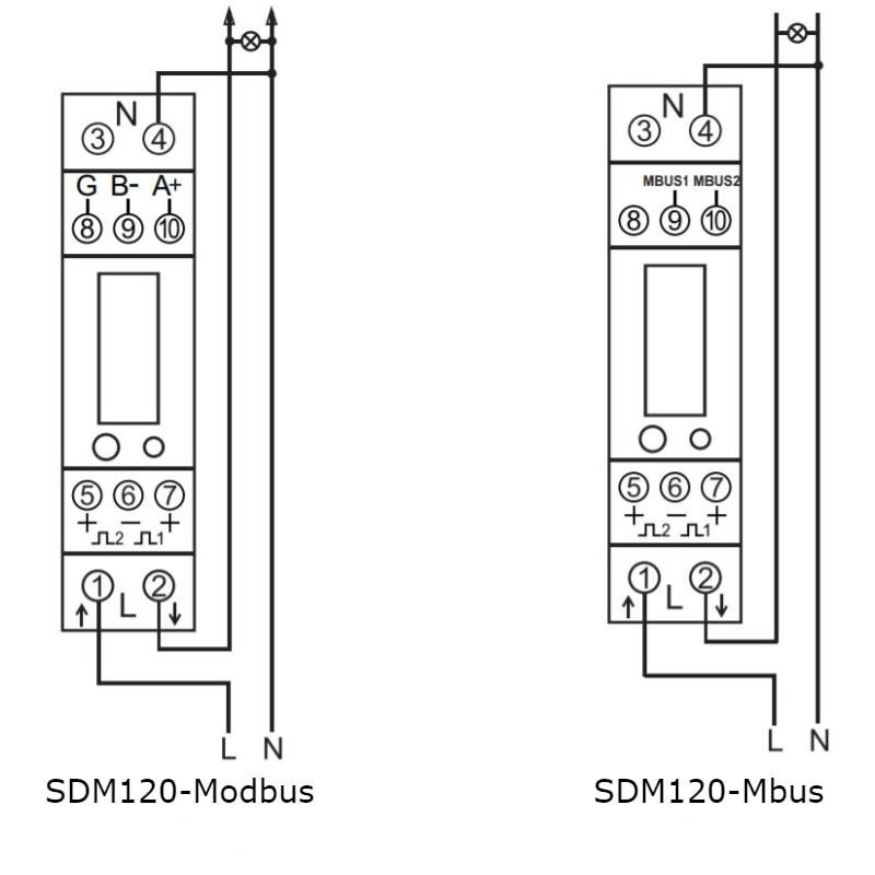 Đồng hồ bám tải, meter bám tải 1 pha growatt sdm120m sdm230
