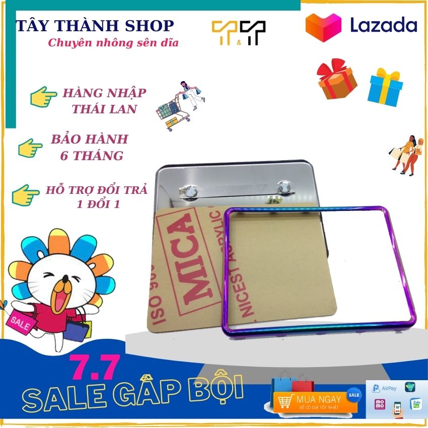 [HCM]Khung biển số xe titan ốp biển số inox viền 7 màu + bảng mica SIÊU CHẤT - Sản Phẩm Chất Lượng Gian Hàng Uy Tín Giá Cả Cực Tốt Mua Ngay.